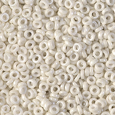 Miyuki 3mm Spacer Bead, Opaque Limestone Luster, SPR3-0600, 8 grams