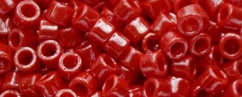 Toho Aiko Bead Opaque Luster Cherry