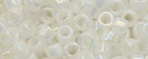 Toho Aiko Bead Opaque AB White