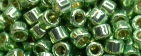 Toho Aiko Bead Galvanized Light Green PermaFinish