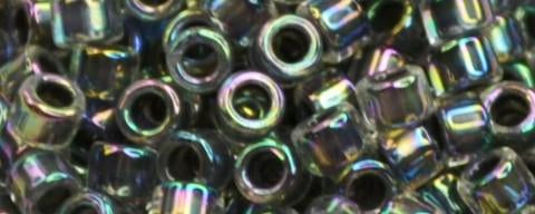 Toho Aiko Bead IC AB Crystal/Opaque Gray Lined