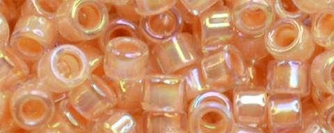 Toho Aiko Bead IC AB Crystal/Apricot Lined