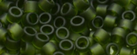 Toho Aiko Bead Transparent Frost Olivine