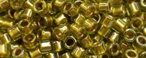 Toho Aiko Bead Gilt Lined Peridot