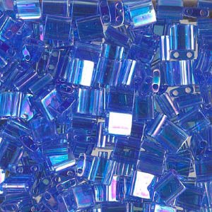 Miyuki Tila Bead, TL-0261, Transparent Azure AB, 5 grams