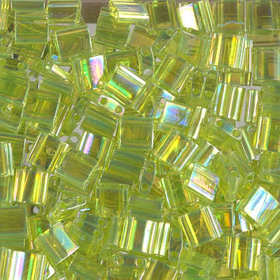 Miyuki Tila Bead, TL-0258, Transparent Chartreuse AB