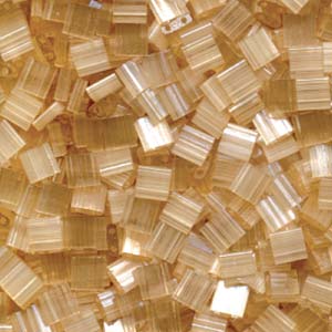Miyuki Tila Bead, TL-2593, Light Topaz Silk Satin, 5 grams
