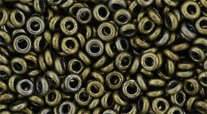 Toho Demi Round 8/0 Seed Bead, Bronze Antique Gold, TN-08-225 - Barrel of Beads