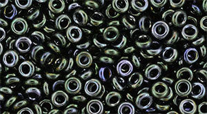 Toho Demi Round 8/0 Seed Bead, Metallic Moss, TN-08-89 - Barrel of Beads