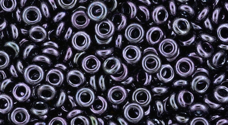 Toho Demi Round 8/0 Seed Bead, Metallic Amethyst Gun Metal, TN-08-90 - Barrel of Beads