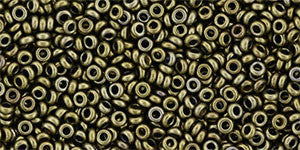 Toho Demi Round 11/0 Seed Bead, Bronze Antique Gold, TN-11-225 - Barrel of Beads