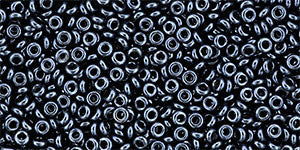 Toho Demi Round 11/0 Seed Bead, Metallic Hematite, TN-11-81 - Barrel of Beads