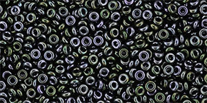 Toho Demi Round 11/0 Seed Bead, Metallic Moss, TN-11-89 - Barrel of Beads