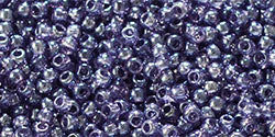 Toho 11/0 Round Japanese Seed Bead, #136, Transparent Lustered Sugar Plum