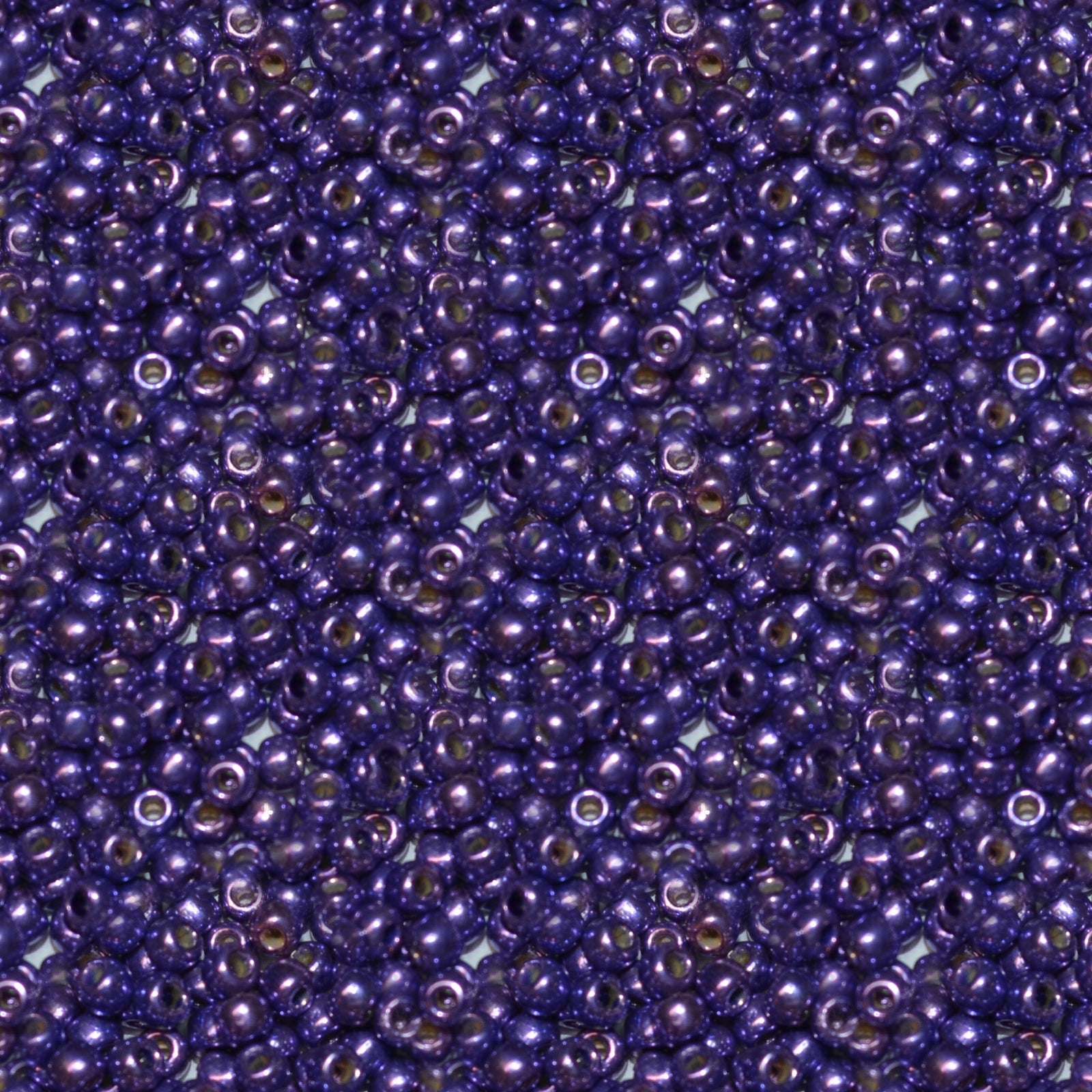 Toho 11/0 Round Japanese Seed Bead, #581PF, Pretty Purple Galvanized PermaFinish