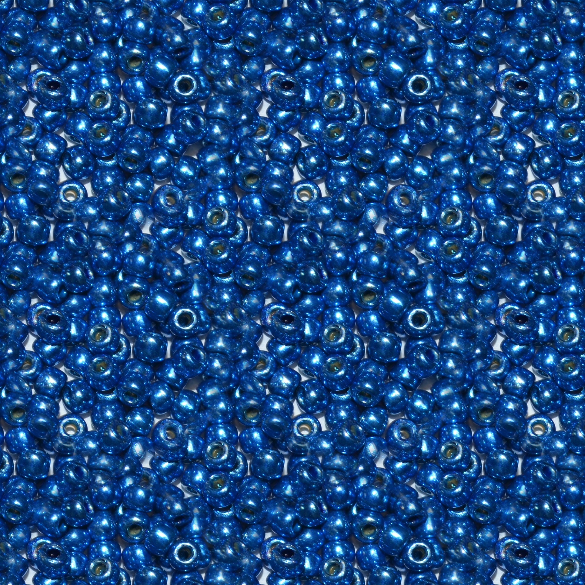 Toho 11/0 Round Japanese Seed Bead, #585PF, Royal Blue Galvanized PermaFinish
