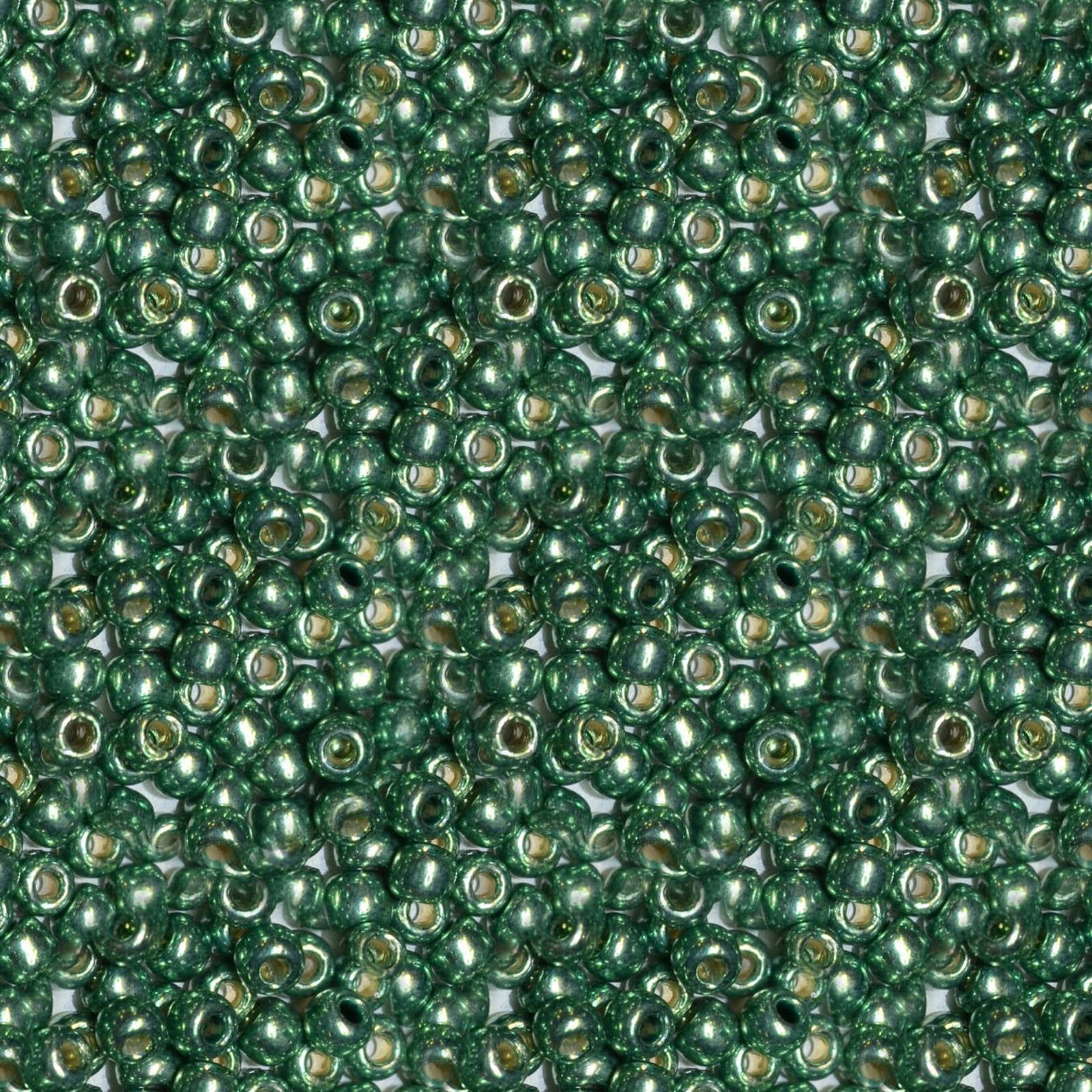 Toho 11/0 Round Japanese Seed Bead, #589PF, Spruce Galvanized PermaFinish