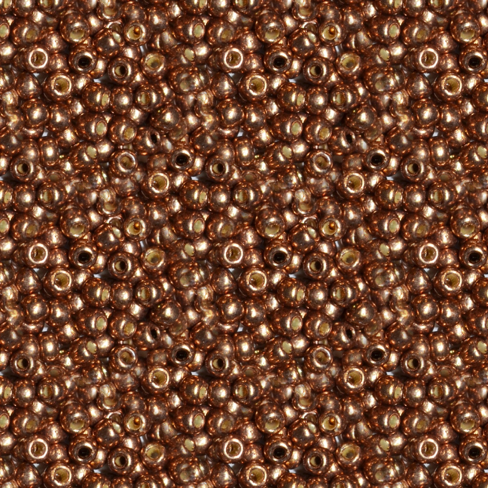 Toho 11/0 Round Japanese Seed Bead, #593PF, Copper Rose Galvanized PermaFinish