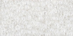 Toho 11/0 Round Japanese Seed Bead, #101, Transparent Luster Crystal