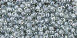 Toho 11/0 Round Japanese Seed Bead, TR11-112, Transparent Luster Black Diamond - Barrel of Beads