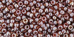 Toho 11/0 Round Japanese Seed Bead, TR11-114, Transparent Luster Smoky Topaz - Barrel of Beads