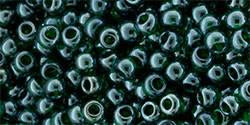 Toho 11/0 Round Japanese Seed Bead, TR11-118, Transparent Luster Green Emerald - Barrel of Beads