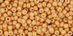 Toho 11/0 Round Japanese Seed Bead, TR11-123D, Opaque Luster Dark Beige - Barrel of Beads