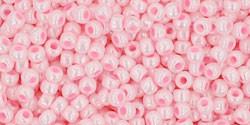 Toho 11/0 Round Japanese Seed Bead, TR11-126, Opaque Luster Baby Pink - Barrel of Beads