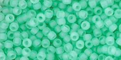 Toho 11/0 Round Japanese Seed Bead, TR11-144F, Ceylon Frost Celery - Barrel of Beads