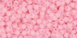Toho 11/0 Round Japanese Seed Bead, TR11-145F, CeylonFrost Innocent Pink - Barrel of Beads