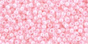 Toho 11/0 Round Japanese Seed Bead, TR11-145, Ceylon Innocent Pink - Barrel of Beads