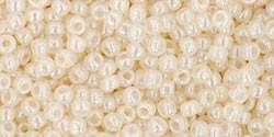 Toho 11/0 Round Japanese Seed Bead, TR11-147, Ceylon Light Ivory - Barrel of Beads