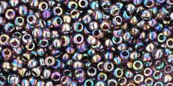 Toho 11/0 Round Japanese Seed Bead, TR11-166C, Transparent AB Amethyst - Barrel of Beads