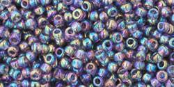 Toho 11/0 Round Japanese Seed Bead, TR11-166D, Transparent AB Sugar Plum - Barrel of Beads