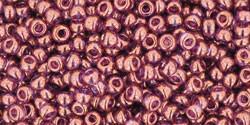 Toho 11/0 Round Japanese Seed Bead, TR11-202, Gold Luster Lilac - Barrel of Beads