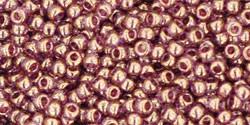 Toho 11/0 Round Japanese Seed Bead, TR11-203, Gold Luster Light Amethyst - Barrel of Beads