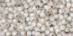 Toho 11/0 Round Japanese Seed Bead, #2101PF, Milky Cloud PermaFinish