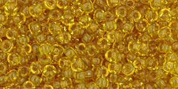 Toho 11/0 Round Japanese Seed Bead, #2155, Transparent Chamomile