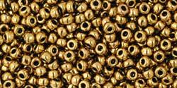 Toho 11/0 Round Japanese Seed Bead, TR11-223, Antique Bronze - Barrel of Beads