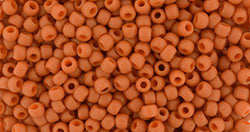 Toho 11/0 Round Japanese Seed Bead, #2611F, Semi-Glazed Orange Sunset