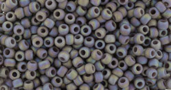 Toho 11/0 Round Japanese Seed Bead, #2638F, Semi-Glazed Rainbow Purple Smoke, 13 grams