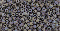 Toho 11/0 Round Japanese Seed Bead, #2638F, Semi-Glazed Rainbow Purple Smoke