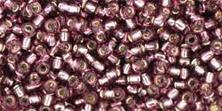 Toho 11/0 Round Japanese Seed Bead, TR11-26B, Silver Lined Medium Amethyst - Barrel of Beads