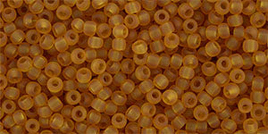 Toho 11/0 Round Japanese Seed Bead, TR11-2CF, Matte Dark Topaz