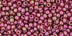 Toho 11/0 Round Japanese Seed Bead, TR11-331, Gold Luster Wild Berry - Barrel of Beads