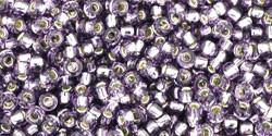 Toho 11/0 Round Japanese Seed Bead, TR11-39, Silver Lined Tanzanite - Barrel of Beads