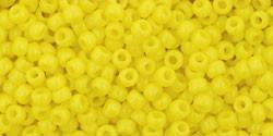 Toho 11/0 Round Japanese Seed Bead, TR11-42, Opaque Dandelion - Barrel of Beads