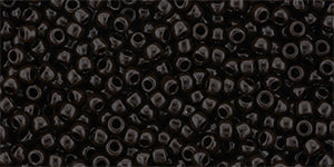 Toho 11/0 Round Japanese Seed Bead, #46D, Opaque Dk Choc Brown