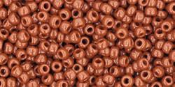 Toho 11/0 Round Japanese Seed Bead, TR11-46L, Opaque Terra Cotta - Barrel of Beads