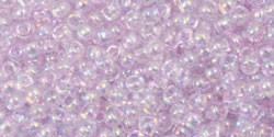 Toho 11/0 Round Japanese Seed Bead, TR11-477, Dyed AB Lavender Mist - Barrel of Beads